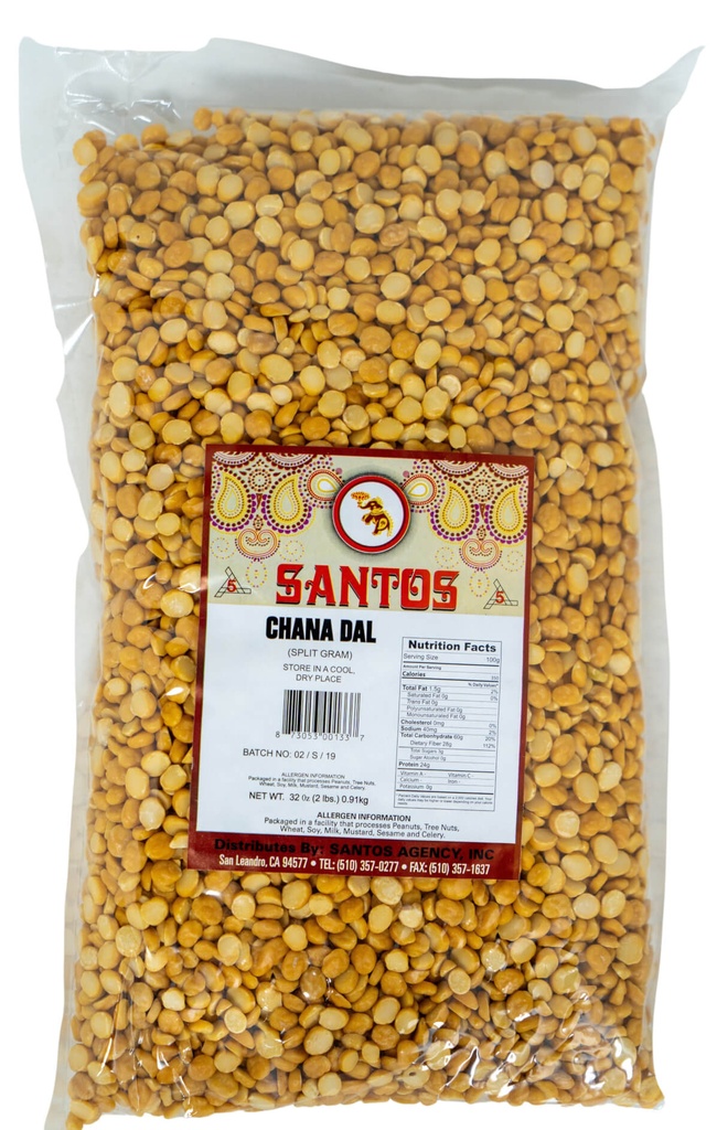 SANTOS CHANA DAL 2LB