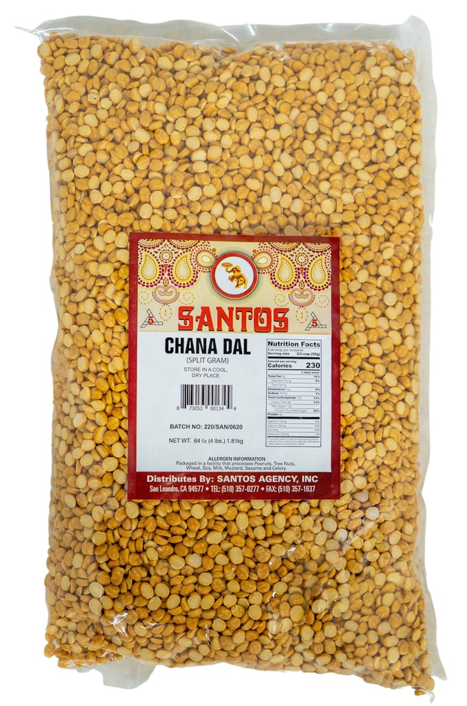 SANTOS CHANA DAL 4LB