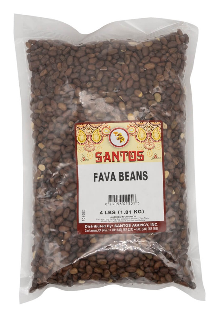 SANTOS FAVA BEANS SMALL 4LB