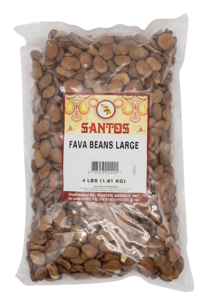 SANTOS FAVA BEANS LARGE 4LB