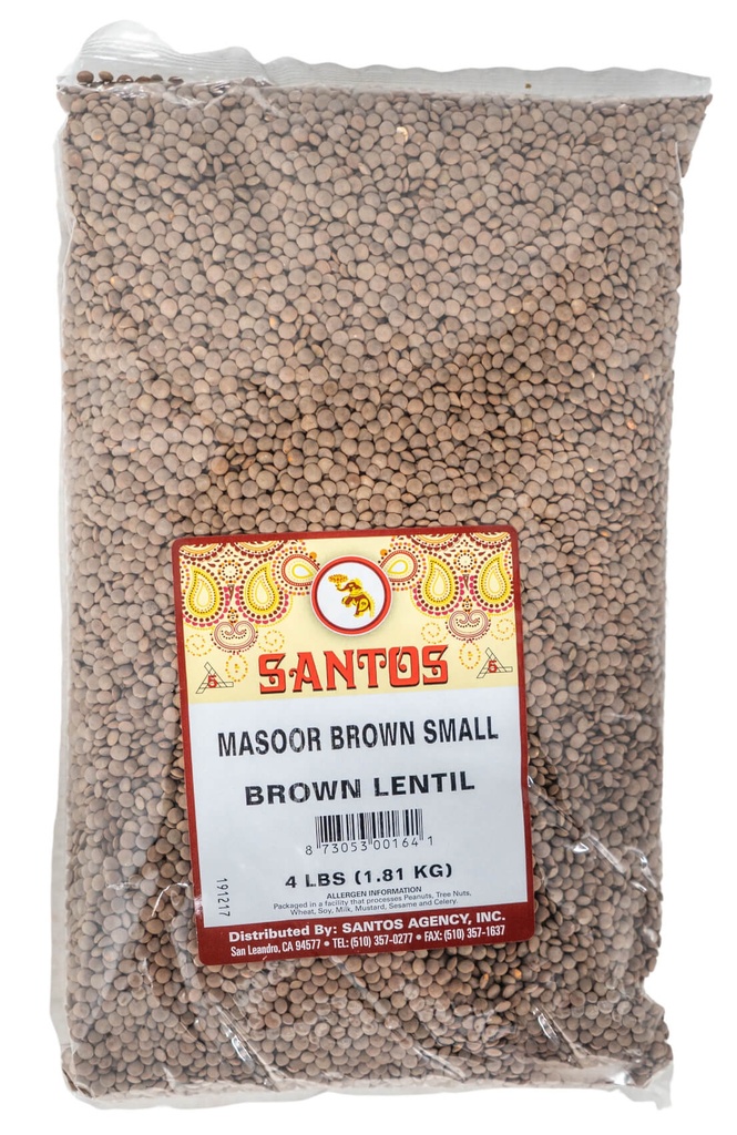 SANTOS MASOOR WHOLE BROWN MASOOR SMALL 4LB