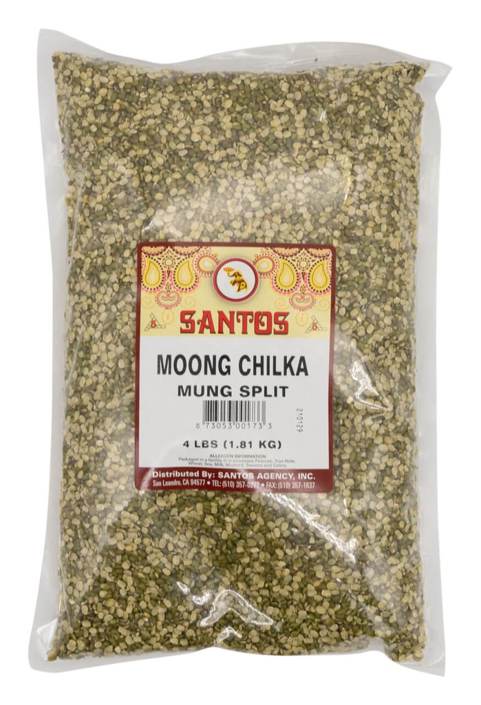 SANTOS MOONG SPLIT CHHILKA 4LB