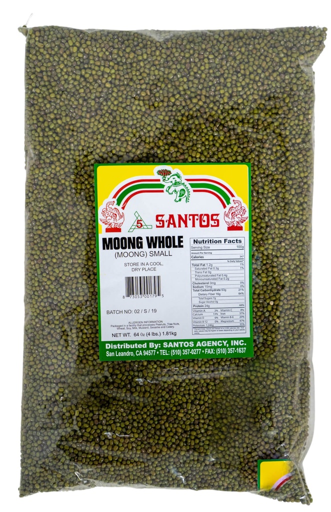 SANTOS MOONG WHOLE SMALL 4LB