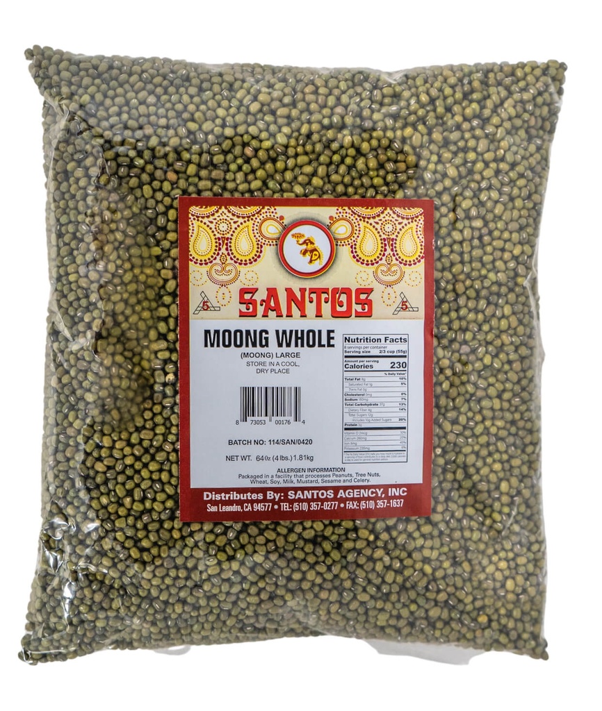 SANTOS MOONG WHOLE LARGE 4LB