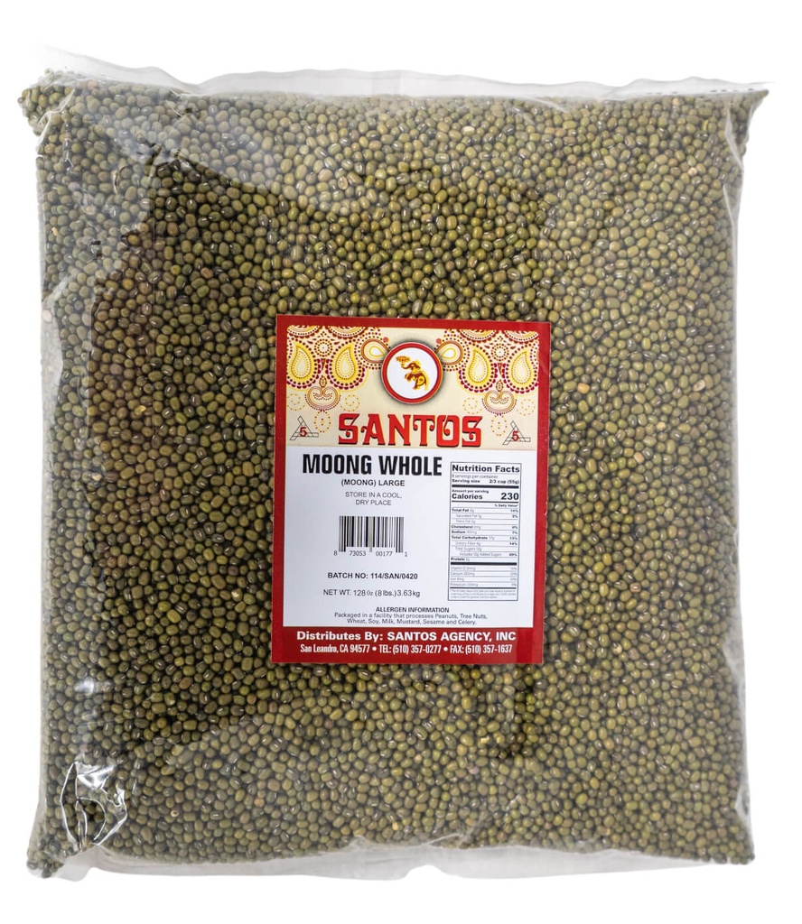 SANTOS MOONG WHOLE LARGE 8LB