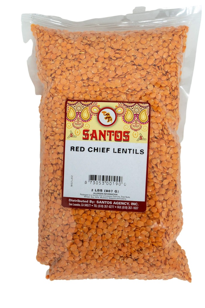 SANTOS RED CHIEF LENTIL 2LB