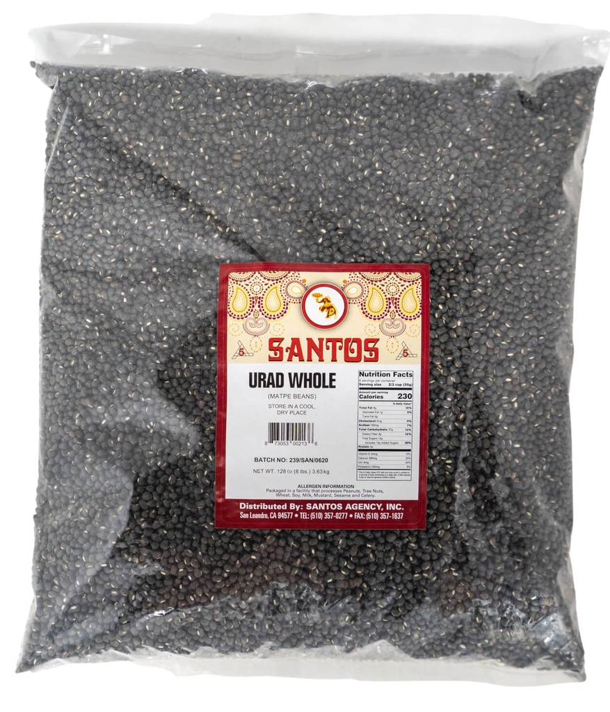 SANTOS URID WHOLE 8LB