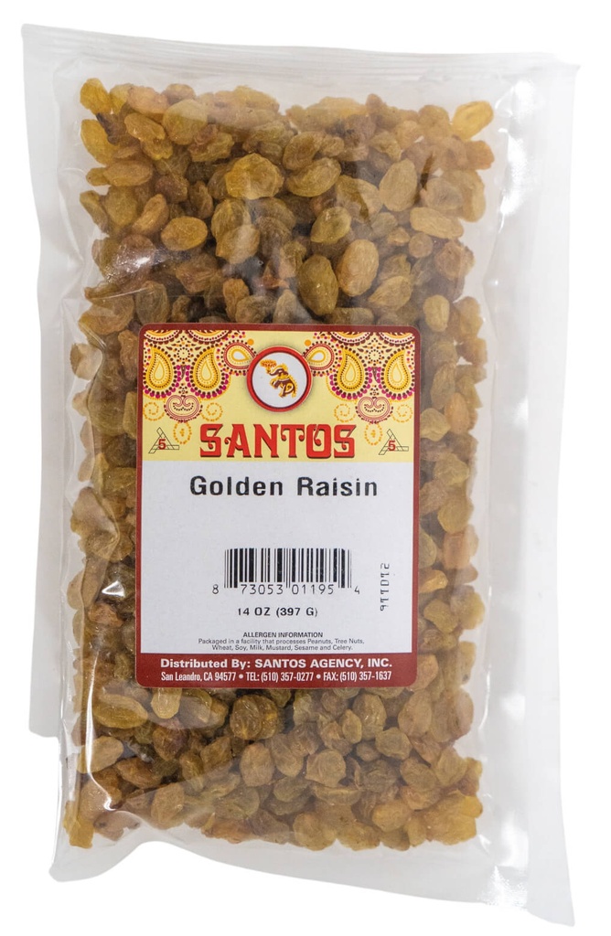 SANTOS GOLDEN RAISIN 14OZ