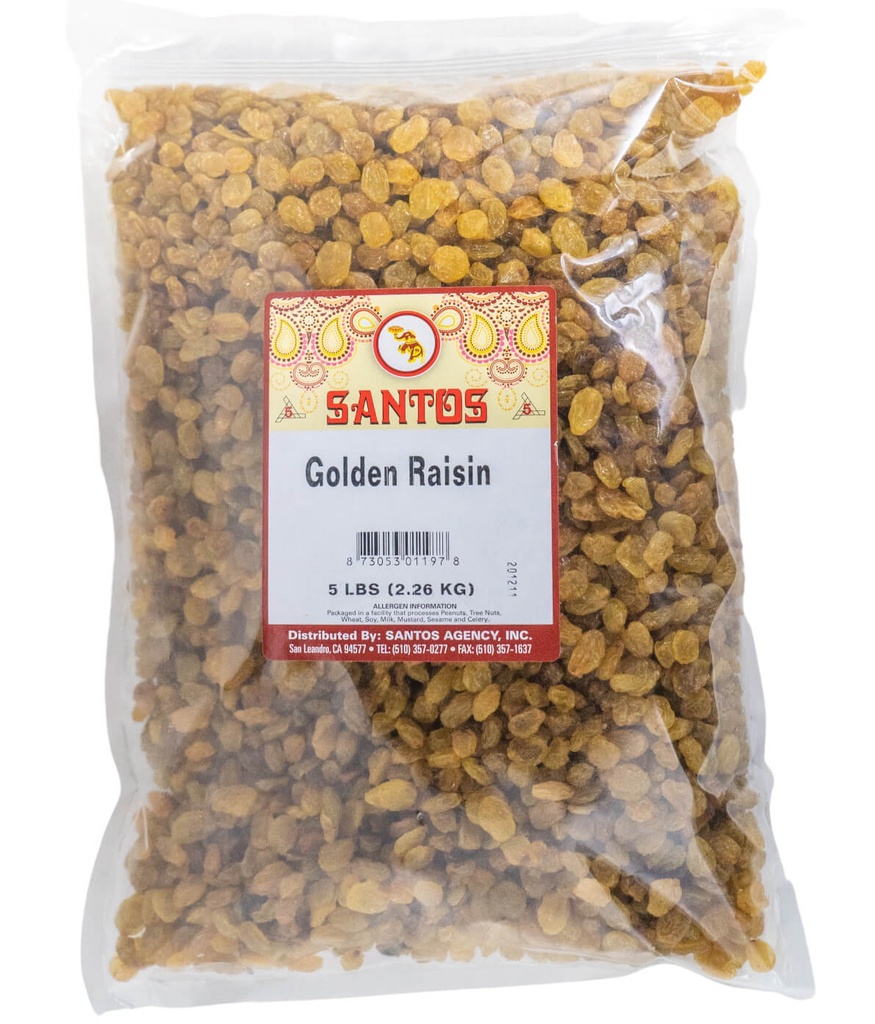 SANTOS GOLDEN RAISIN 5LB