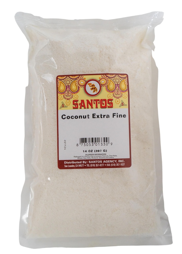 SANTOS COCONUT EXTRA FINE POWDER 14OZ