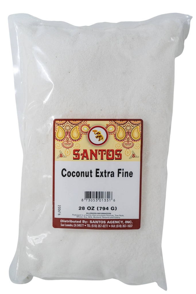 SANTOS COCONUT EXTRA FINE POWDER 28OZ