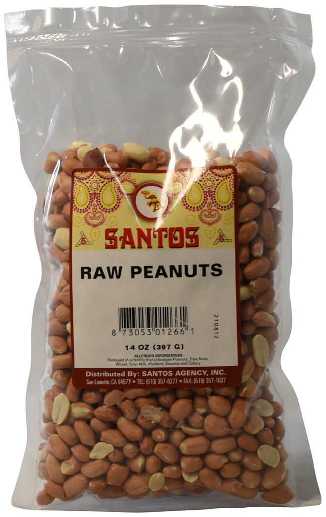 SANTOS PEANUT RAW 14OZ