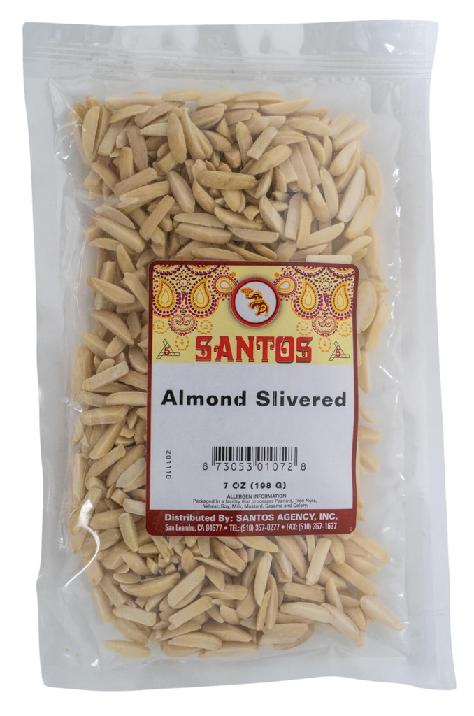 SANTOS ALMOND SLIVERED 7OZ