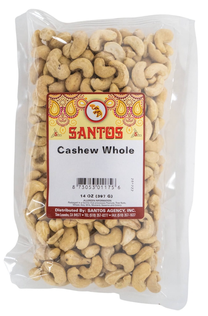 SANTOS CASHEW WHOLE 14OZ