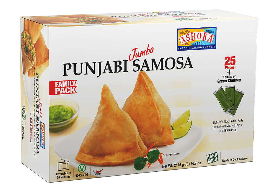 ASHOKA 25PC 75GM JUMBO PUNJABI SAMOSA