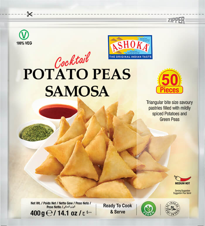 ASHOKA 40PC 20GM POTATO PEAS SAMOSA FAMILY PACK