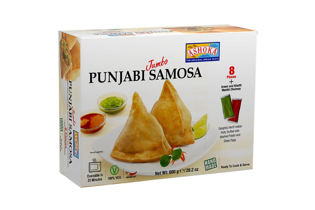 ASHOKA 8PC 75GM JUMBO PUNJABI SAMOSA(PT-3.99)