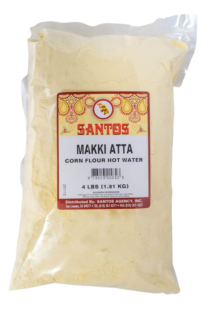 SANTOS CORN FLOUR FINE HOT WATER 4LB