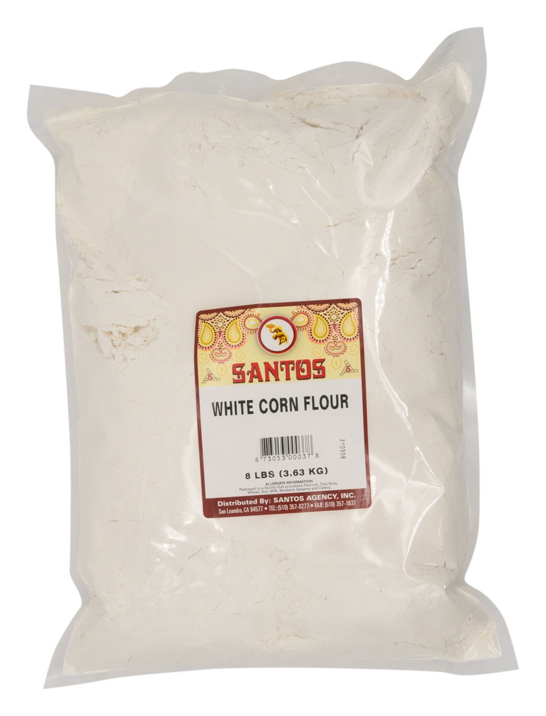 SANTOS WHITE CORN FLOUR 8LB