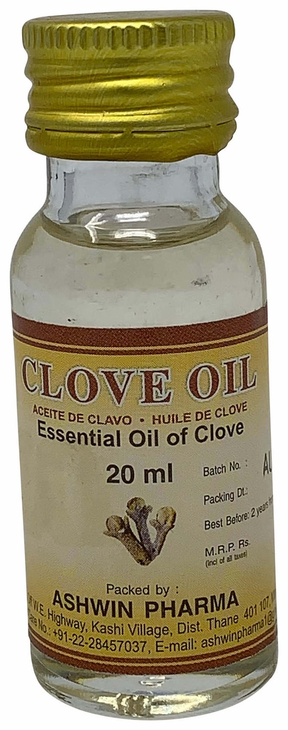 ASHWIN CLOVE OIL 20ML(01/26)