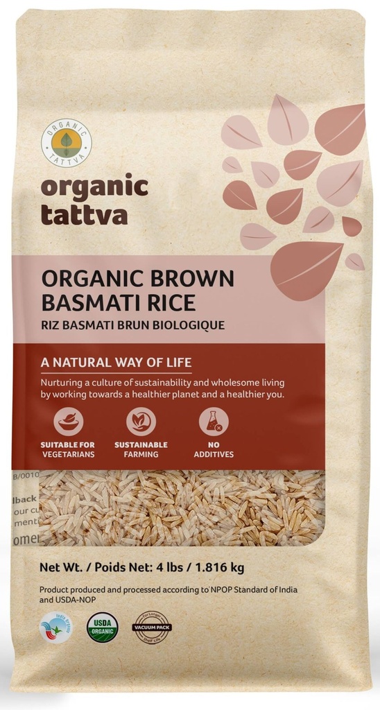 ORGANIC TATTVA BROWN BASMATI RICE 4LB