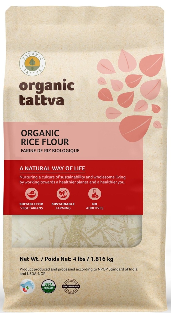 ORGANIC TATTVA RICE FLOUR 4LB