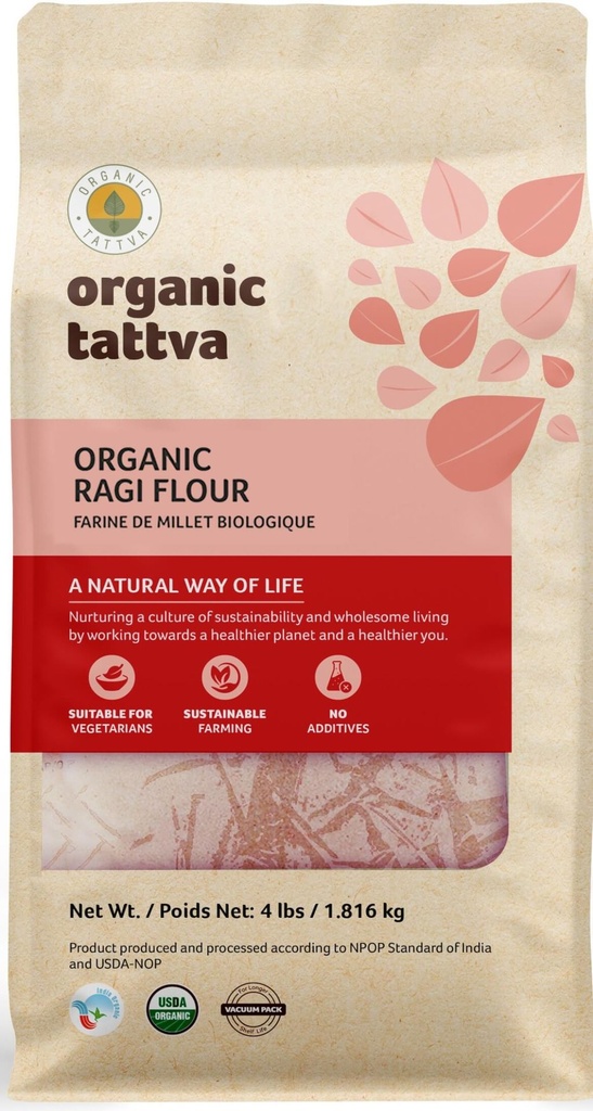 ORGANIC TATTVA RAGI FLOUR 4LB