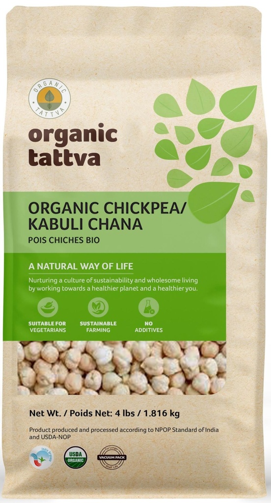 ORGANIC TATTVA KABULI CHANA GARBANZO 4LB