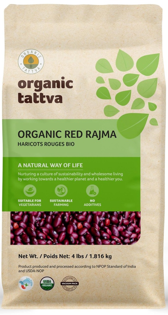 ORGANIC TATTVA RED RAJMA LKB 4LB