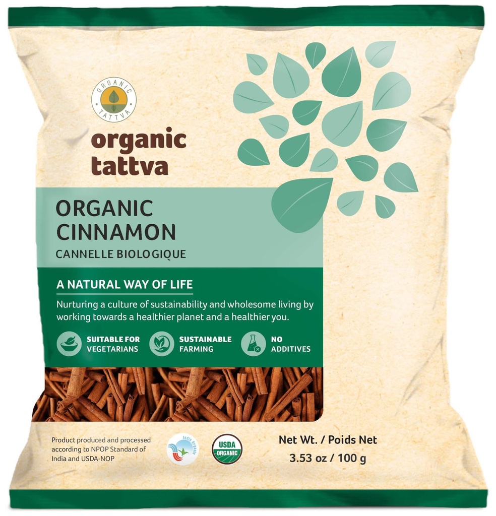 ORGANIC TATTVA CINNAMON 3.5OZ