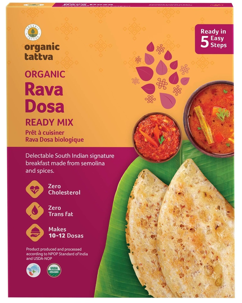 ORGANIC TATTVA RAVA DOSA READY MIX 7OZ