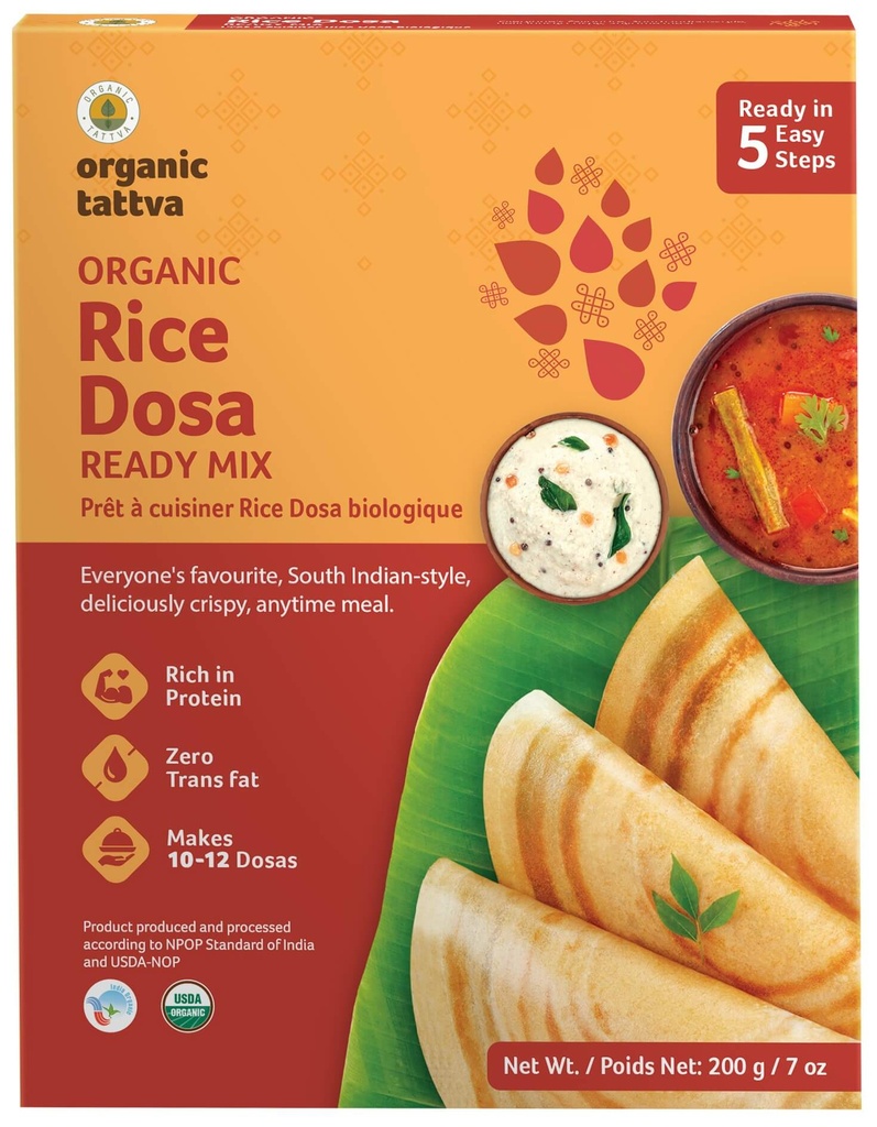 ORGANIC TATTVA RICE DOSA READY MIX 7OZ