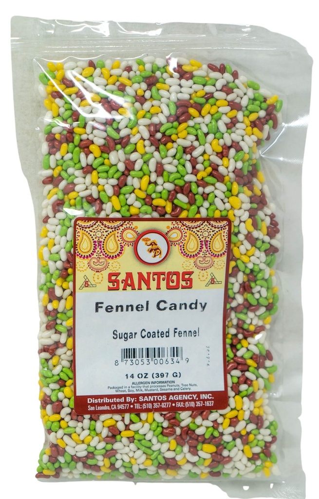 SANTOS SWEET FENNEL CANDY 14OZ