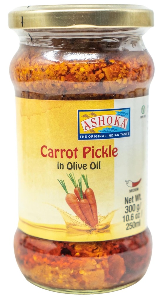 ASHOKA CARROT PICKLE IN OLIVE OIL 300GM