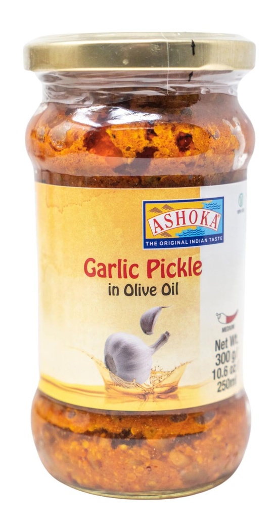 ASHOKA GARLIC PICKLE IN OLIVE OIL 300GM