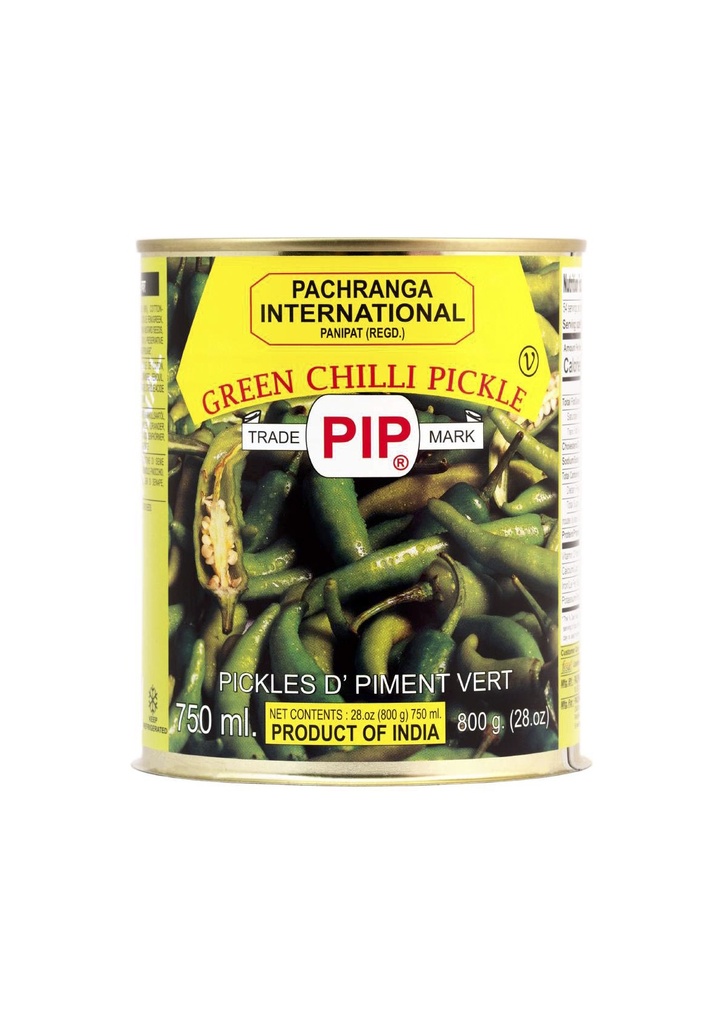 PACHRANGA GREEN CHILLI PICKLE IN CAN 800GM