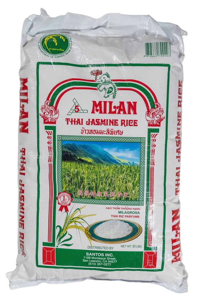 MILAN JASMINE RICE 50LB