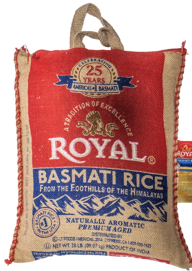 ROYAL BASMATI RICE 20LB