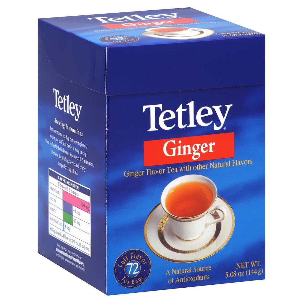 TETLEY GINGER TEA 72 BAGS