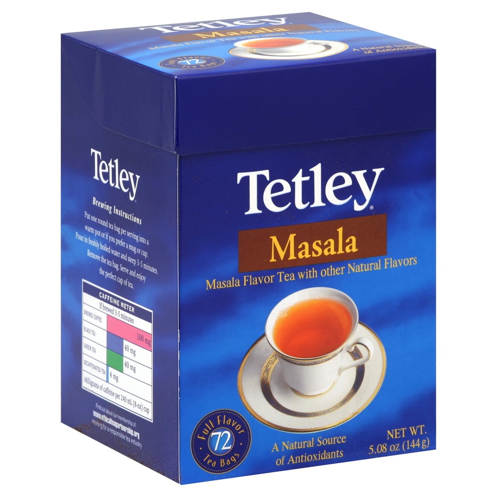 TETLEY MASALA TEA 72BAGS