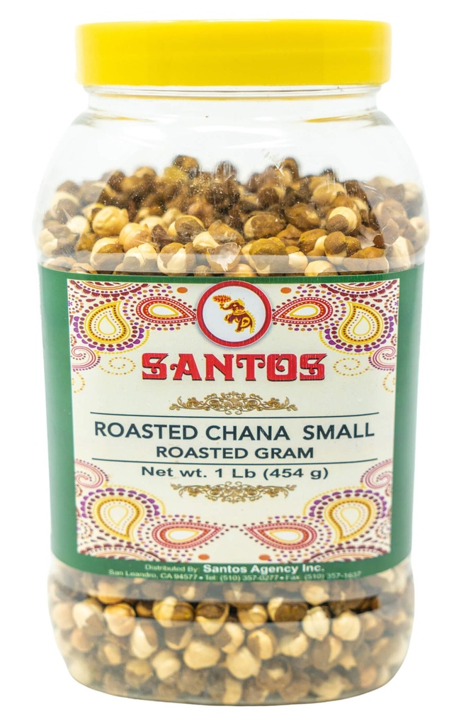 SANTOS ROASTED CHANA JAR 2LB