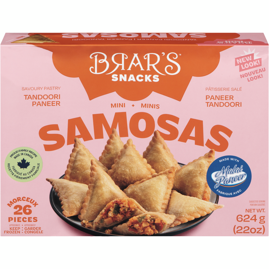 BRAR'S TANDOORI PANEER SAMOSA 624GM (SRP $6.99)