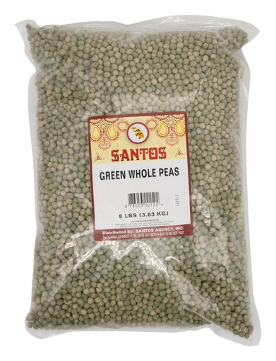 [BN13C] SANTOS GREEN WHOLE PEAS 8LB