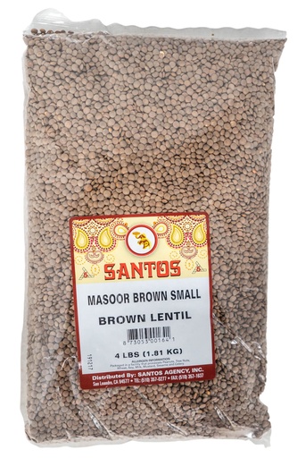 [BN21B] SANTOS MASOOR WHOLE BROWN MASOOR SMALL 4LB