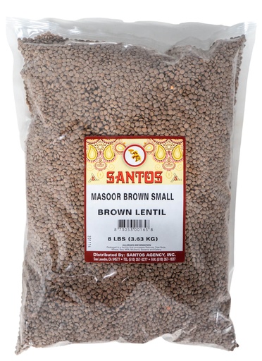 [BN21C] SANTOS MASOOR WHOLE BROWN MASOOR SMALL 8LB