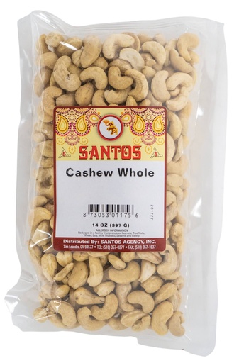 [FN6C] SANTOS CASHEW WHOLE 14OZ