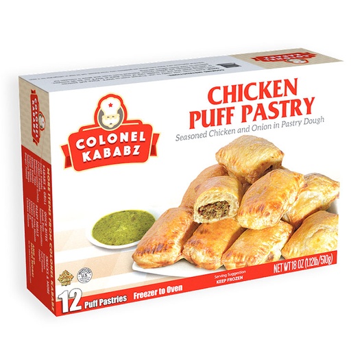 [FR163] COLONEL KABABZ CHICKEN PUFF PASTRY 12PC(12/25)