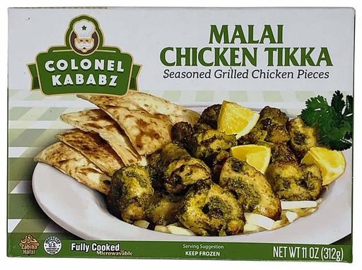 [FR176] COLONEL KABABZ MALAI CHICKEN TIKKA 312GM(01/25)