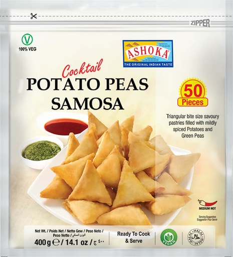 [FR46] ASHOKA 40PC 20GM POTATO PEAS SAMOSA FAMILY PACK