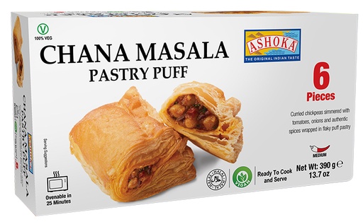 [FR62] ASHOKA 6PC CHANA MASALA PASTRY PUFF 390GM